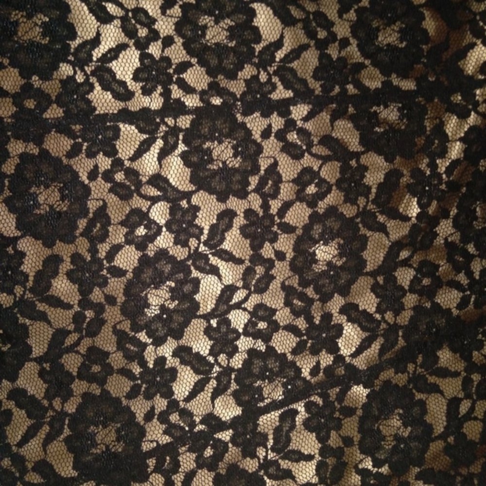 3X skirt lace black tan - Picture 3 of 6